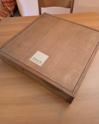 Scacchiera THUN in ceramica e legno originale da c