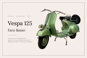 Vespa 125 "Faro Basso" – Pontedera, 1952