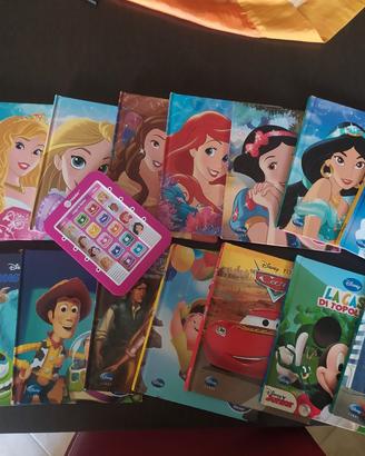 Disney princess/Pixar libri + lettore elettronico