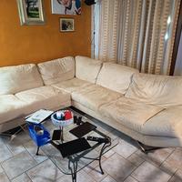 Divano a L materiale Alcantara / Scamosciato 