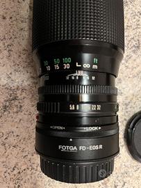 Obiettivo fotografico canon FD 100-300 f5.6