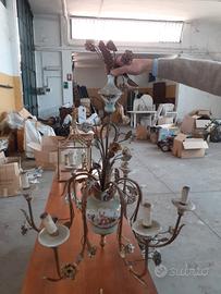 lampadario cristalli vintage 
