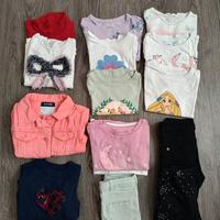 14 capi di abbigliamento bambina 104 cm