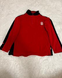 Felpa Pile Mezza Zip Liverpool FC Ufficiale Retro