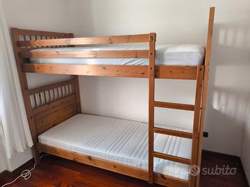 Letto a castello + materassi
