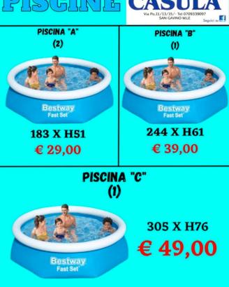 PISCINA NUOVE gonfiabili da SCONTARE del 60%