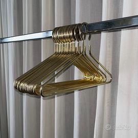 Stock Q.17 Grucce appendiabiti cromata oro 44X26CM