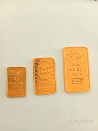 aquisto lingotti d'oro e monete 