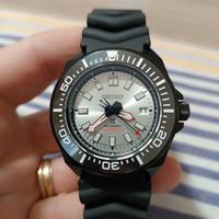 Seiko black diver samurai nh35 prospex