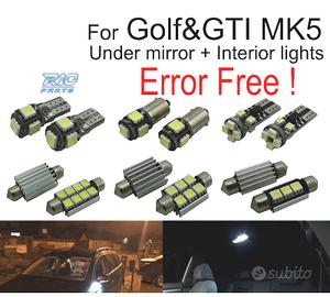 KIT 16 LAMPADE LED INTERNE PER VOLKSWAGEN VW GTI M