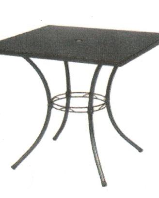 Tavolo acciaio smontabile colore grigio 60x60 cm