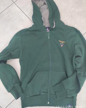 Felpa uomo Marina Mercantile verde 