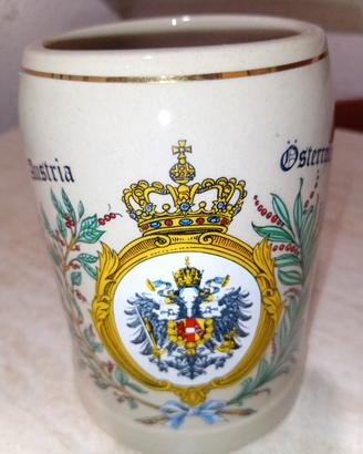 Boccale Birra Ceramica Vintage Austria 