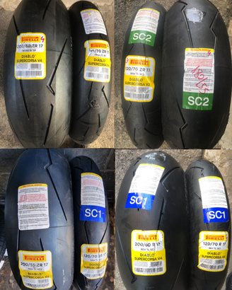 Gomme moto in mescola ed altro