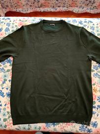 pullover verde petrolio made in Italy XL