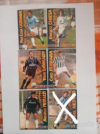 Calcio Card 97 Panini Supercampioni 5 pz