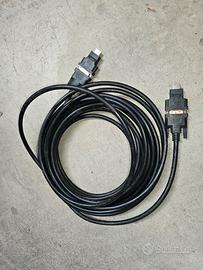 Cavo video 10 metri 2 DVI +ADATTATORI HDMI