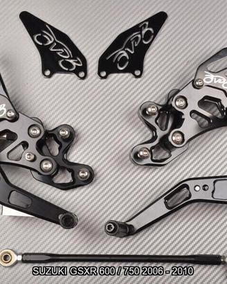 Pedane arretrate SUZUKI GSXR 600 / 750 2006 - 2010
