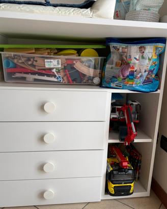 Fasciatoio con cassettiera  ikea
