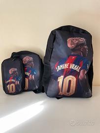 Set Zaino Yamal Barcellona con astuccio e marsupio