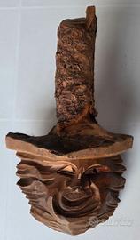 Arte Tirolese - Scultura vintage in legno stile Wa