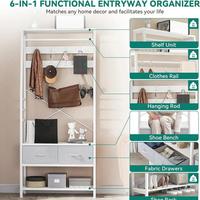 Appendiabiti con cassetti