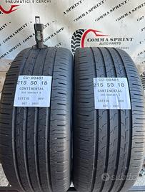 2 PNEUMATICI 215/50 R18 CONTINENTAL ESTIVE 75%