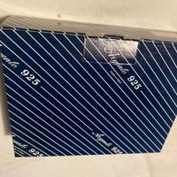 Agenda argento e legno in mogano