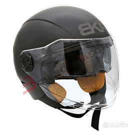 Casco Jet nero opaco BKR 3 omologazione 22-06