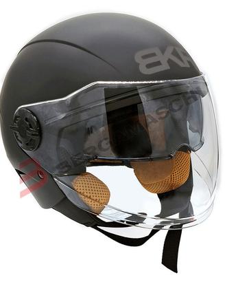 Casco Jet nero opaco BKR 3 omologazione 22-06