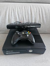 Xbox 360 nera + Kinect e controller