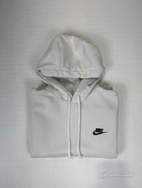 Nuke Hoodie bianca con cappuccio taglia S