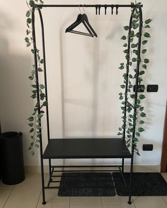 IKEA GRÅFJÄLLET attaccapanni con scarpiera