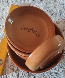 Set 6 bowl/set da spaghettata italiana 6 persone