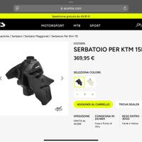 Serbatoio ACERBIS NERO 15 l. 331/4942251 Alex