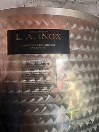 botte acciaio inox alimentare 600 lt