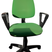 Sedia da Ufficio Ergonomica Verde con Braccioli –
