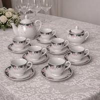 Set di tazzine caffettiera zuccheriera e lattiera