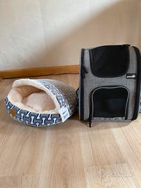 Zaino + cuccia nuova