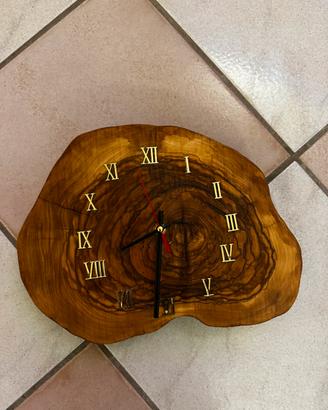 Orologio ulivo secolare Salento artigianale