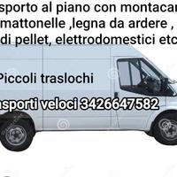 Trasporto materiale edile al piano con montascale