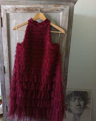 Abito a balze in tulle taglia S 