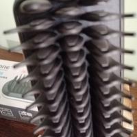 Spazzola e piastra per capelli agli ioni 2 in 1