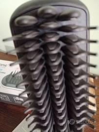 Spazzola e piastra per capelli agli ioni 2 in 1