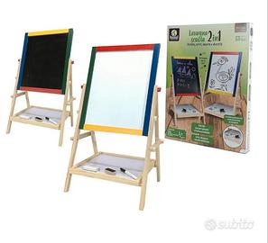 Lavagna in Legno Double Face per Gessi e Pennarell