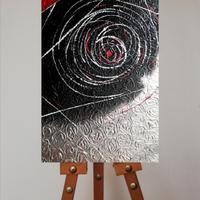 Quadro Astratto Materico  su Tela 60x40 cm 