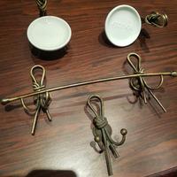 accessori bagno ottone bronzato