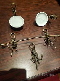 accessori bagno ottone bronzato