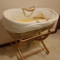 🍼culla in vimini per neonato – come nuova