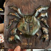 Quadro in legno con segno zodiacale